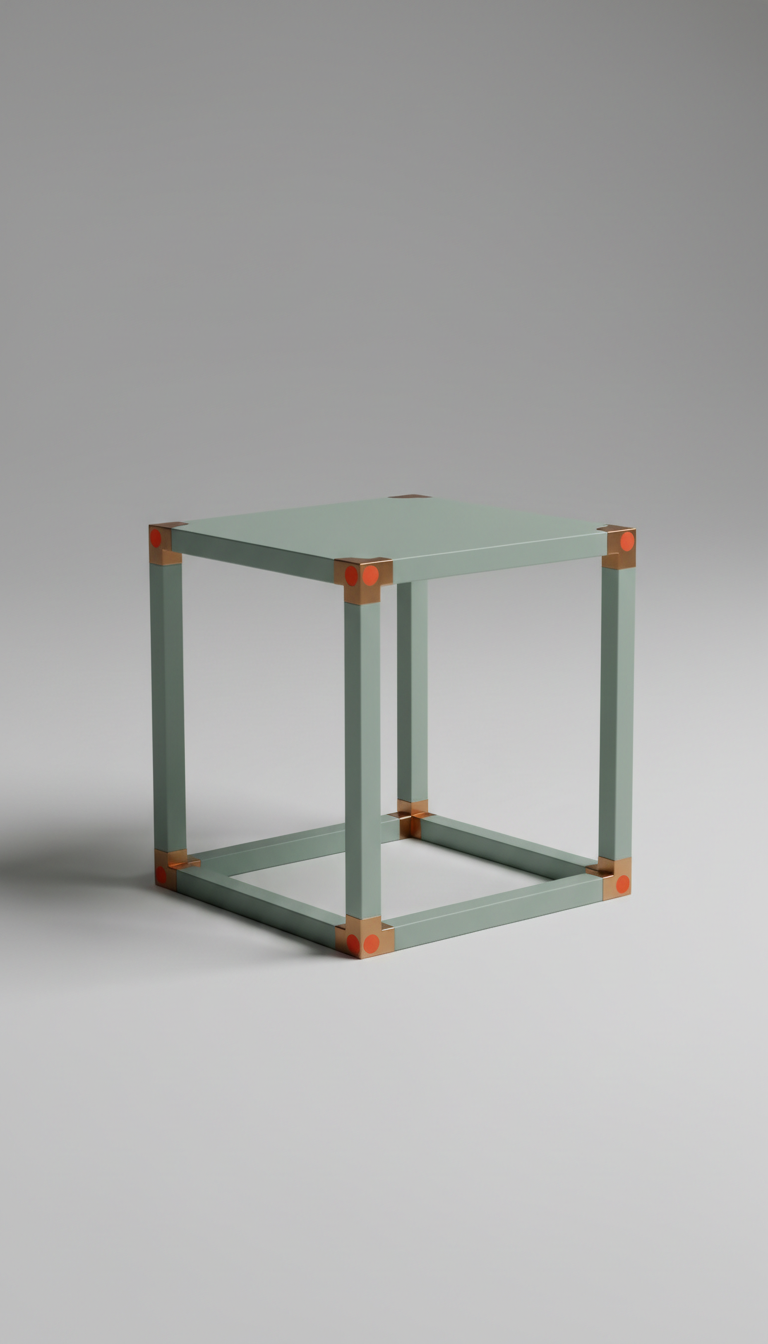 Table d’appoint ardoise sauge minimaliste