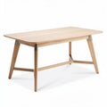 Table de salle à manger en bois clair dimensions 150 x 80 x 75cm design moderne